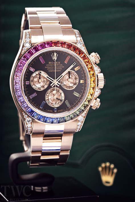 rolex cosmograph daytona everose rainbow not real|Rolex 116595 rainbow price.